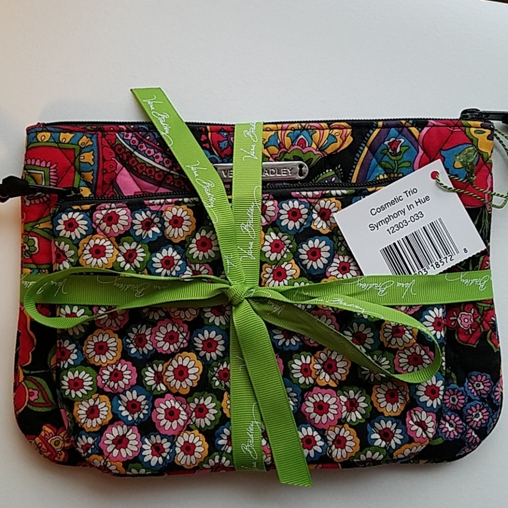 Vera Bradley Cosmetic Trio 2/3  - Symphony In Hue